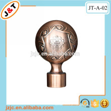 Projeto decorativo extravagante alumínio extensível cortina haste finials